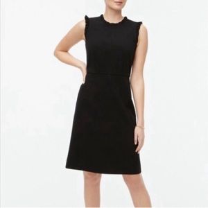 J. Crew Ruffle-trim Sheath Dress Black Size 20